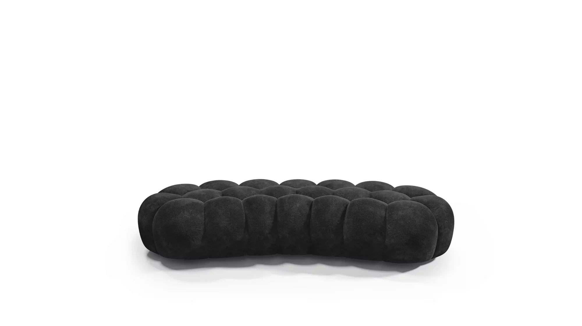 Cloud Large Curved Pouf (Smooth Knit)