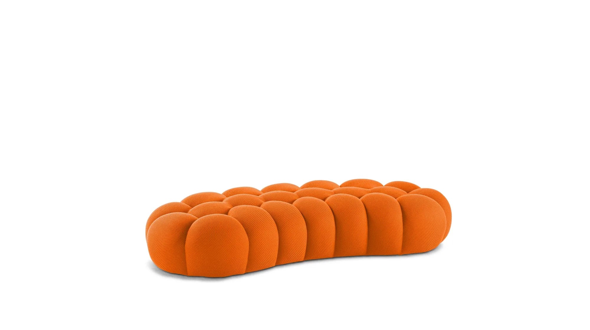 Cloud Large Curved Pouf (Textured Knit)