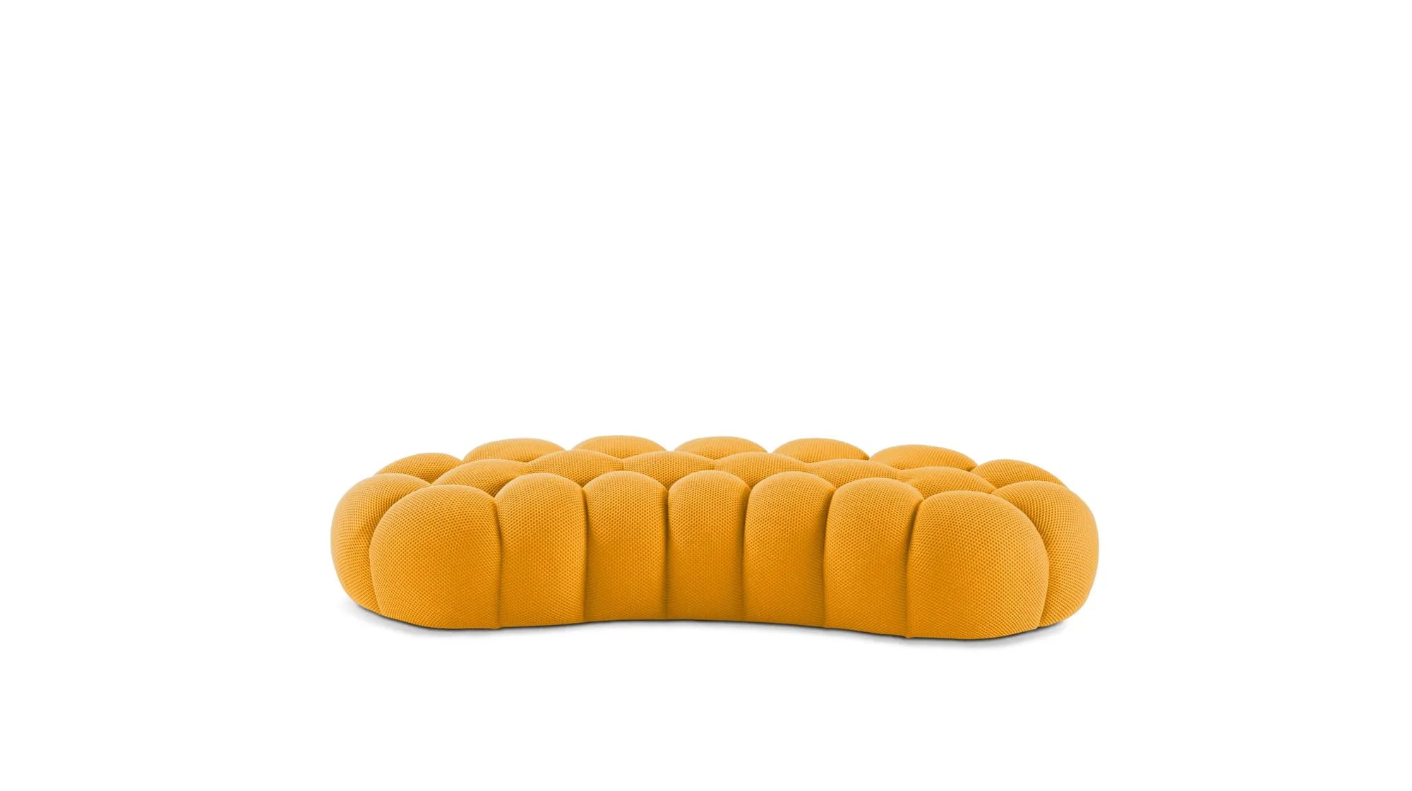 Cloud Large Curved Pouf (Textured Knit)