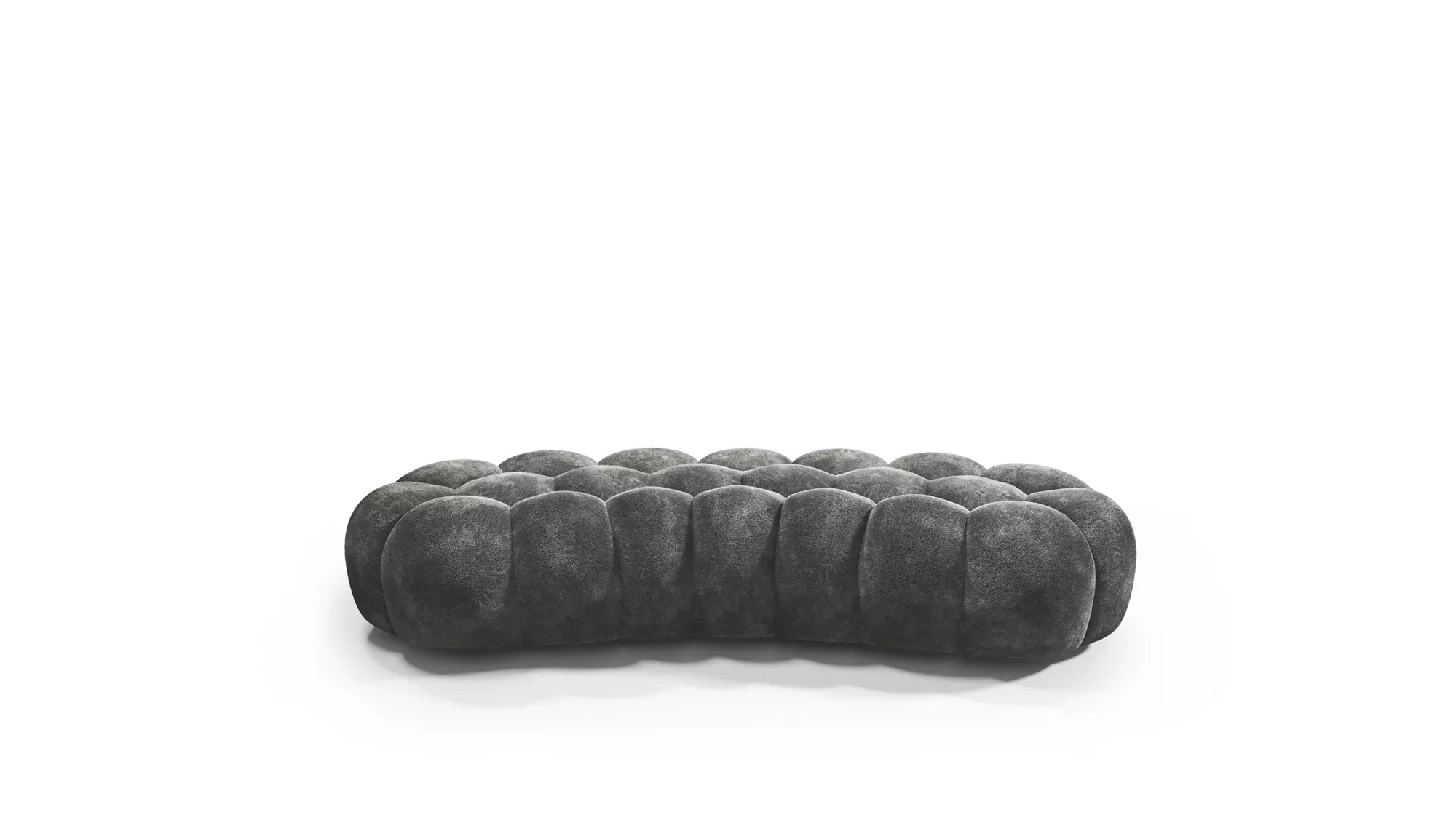 Cloud Large Curved Pouf (Smooth Knit)