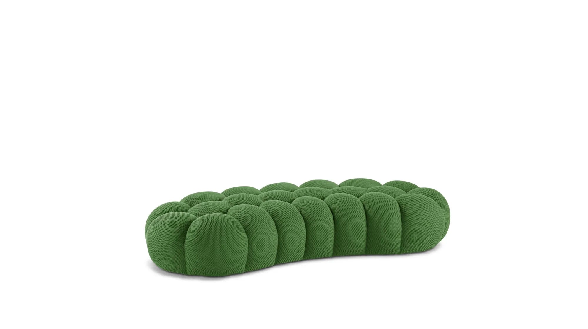Cloud Large Curved Pouf (Textured Knit)