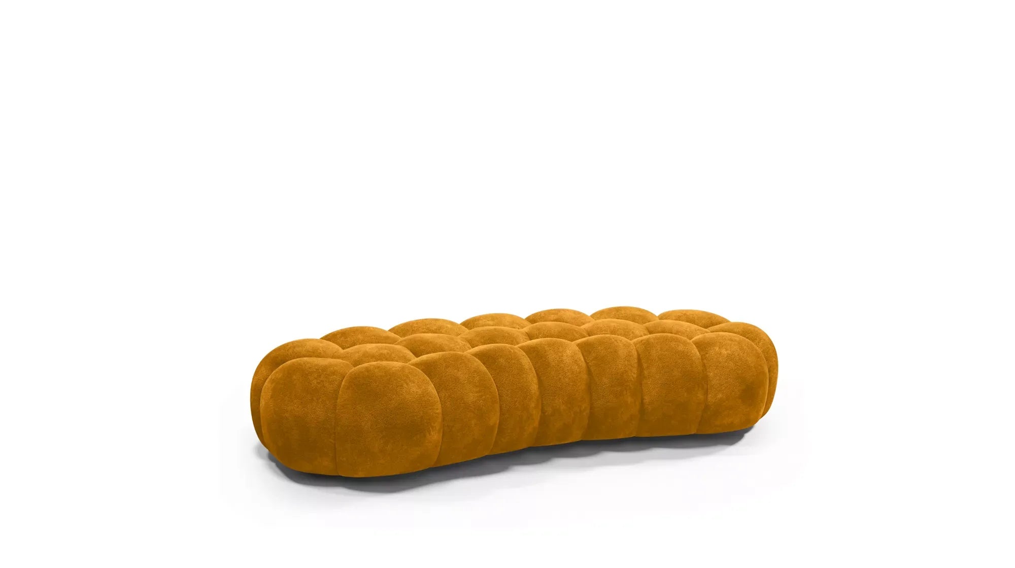 Cloud Large Curved Pouf (Smooth Knit)