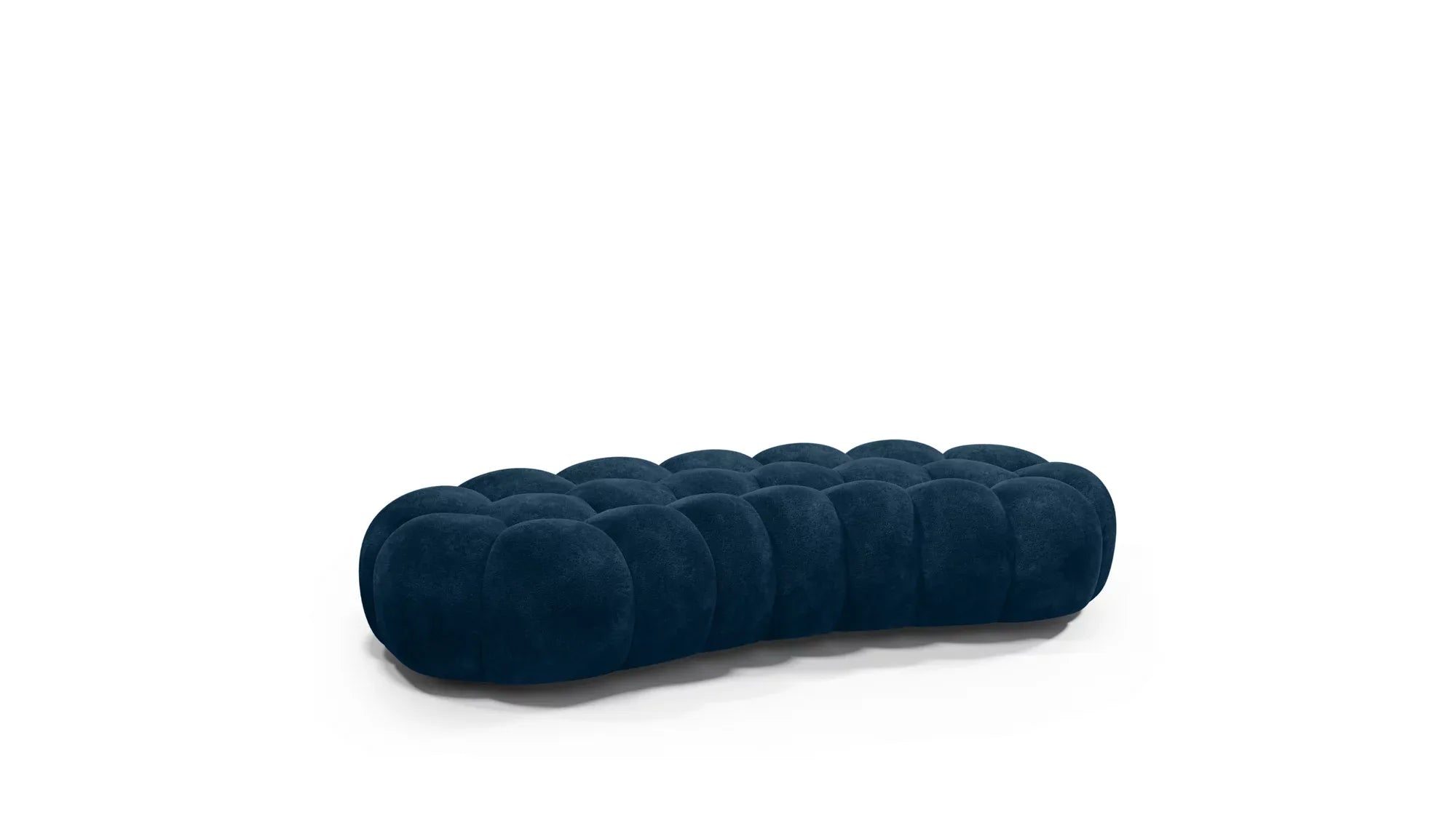 Cloud Large Curved Pouf (Smooth Knit)