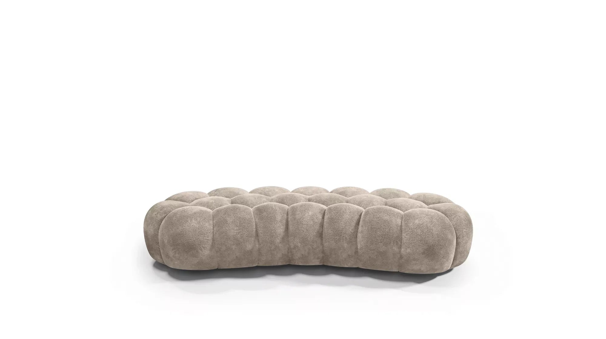 Cloud Large Curved Pouf (Smooth Knit)