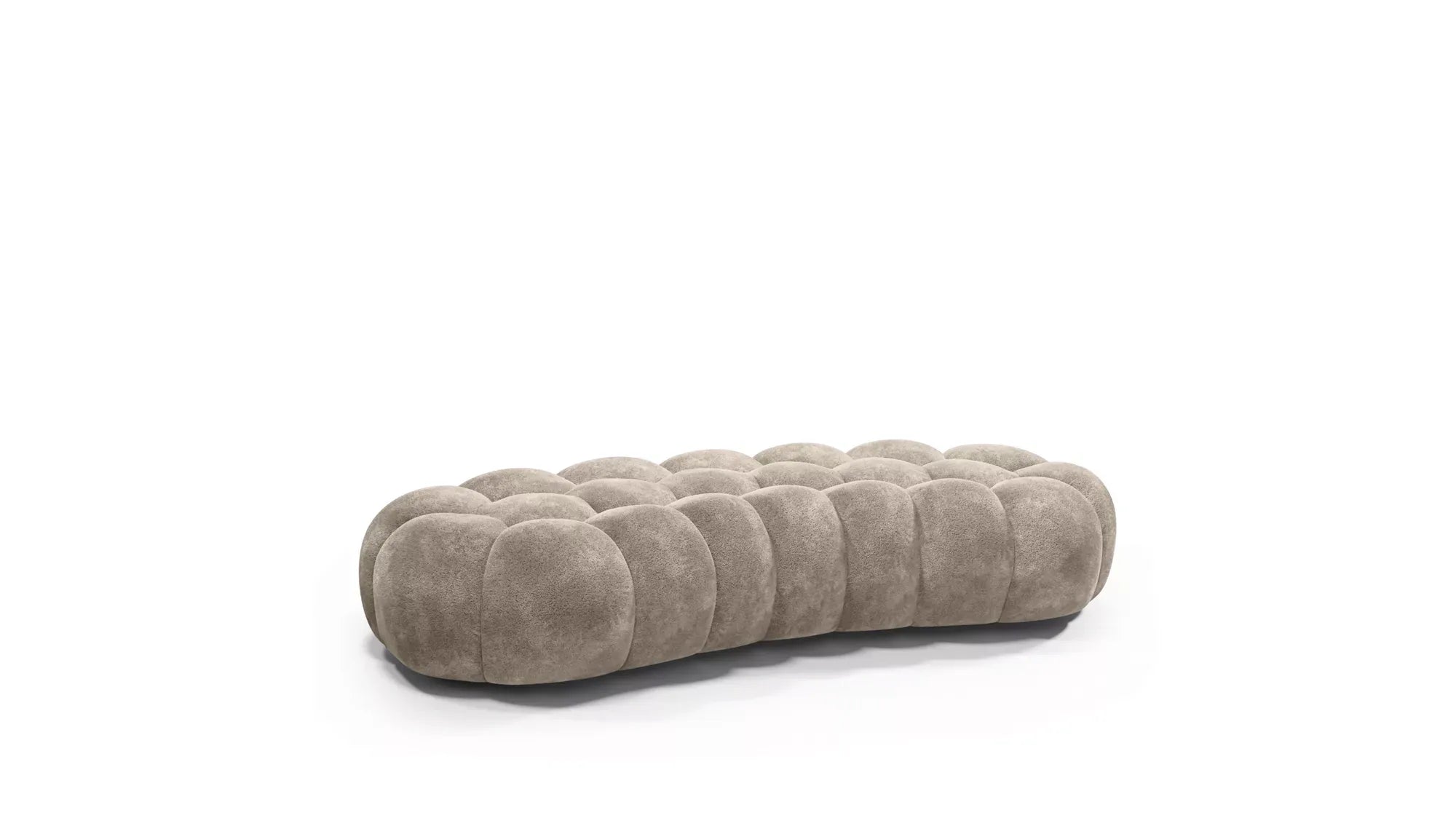Cloud Large Curved Pouf (Smooth Knit)