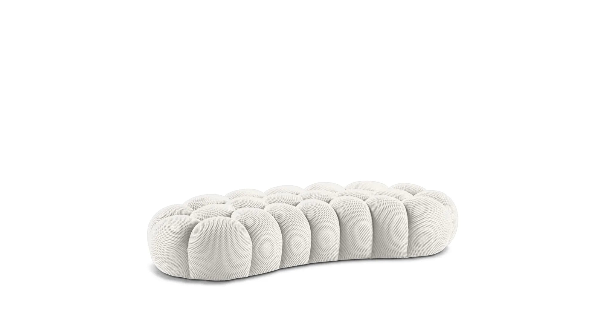 Cloud Large Curved Pouf (Textured Knit)