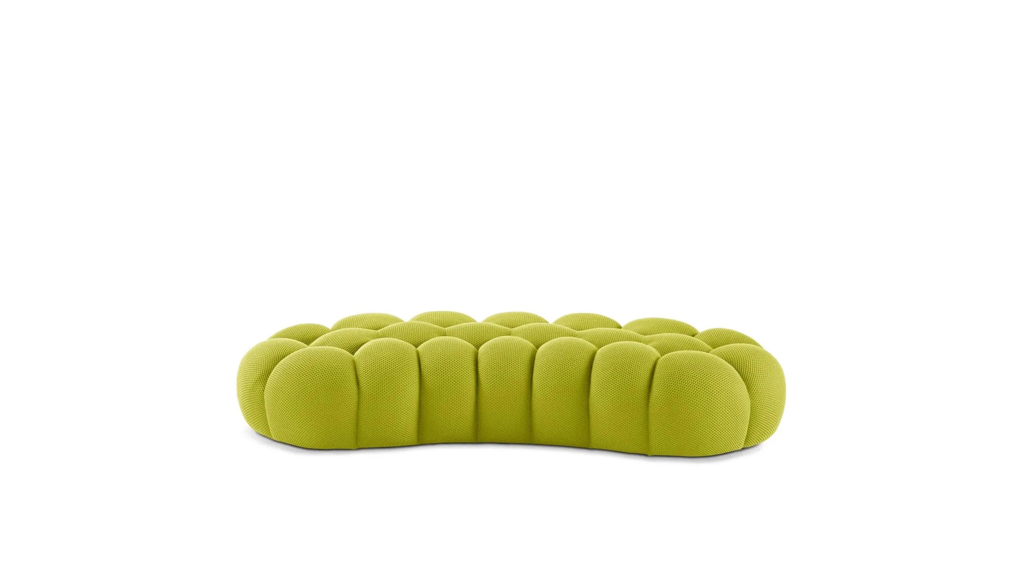 Cloud Large Curved Pouf (Textured Knit)