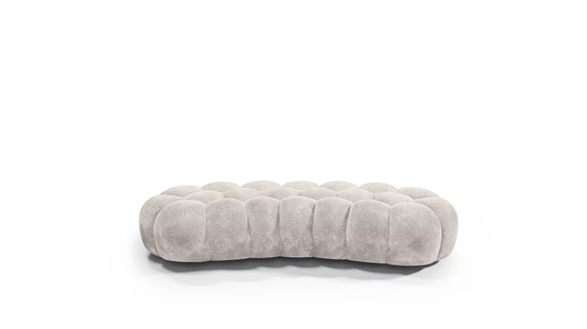 Cloud Large Curved Pouf (Smooth Knit)