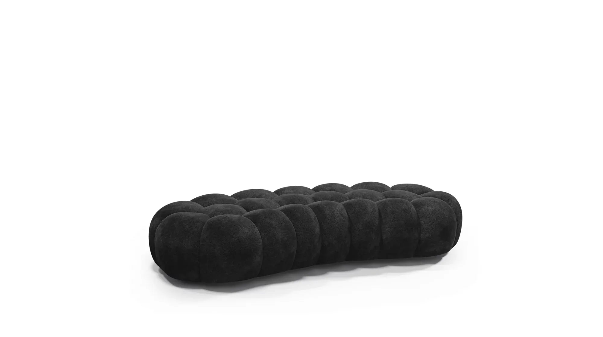 Cloud Large Curved Pouf (Smooth Knit)