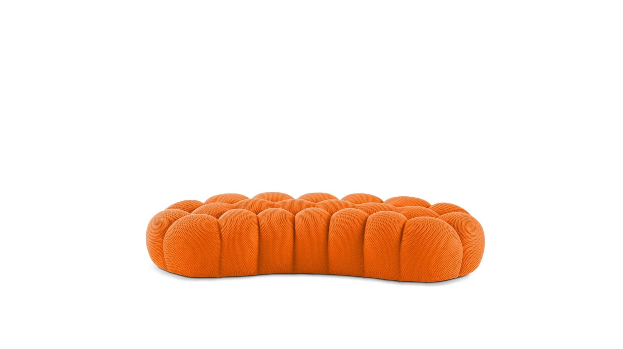 Cloud Large Curved Pouf (Textured Knit)