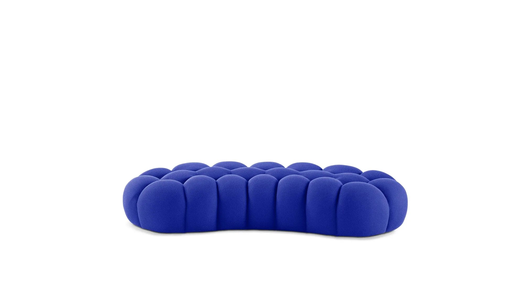Cloud Large Curved Pouf (Textured Knit)