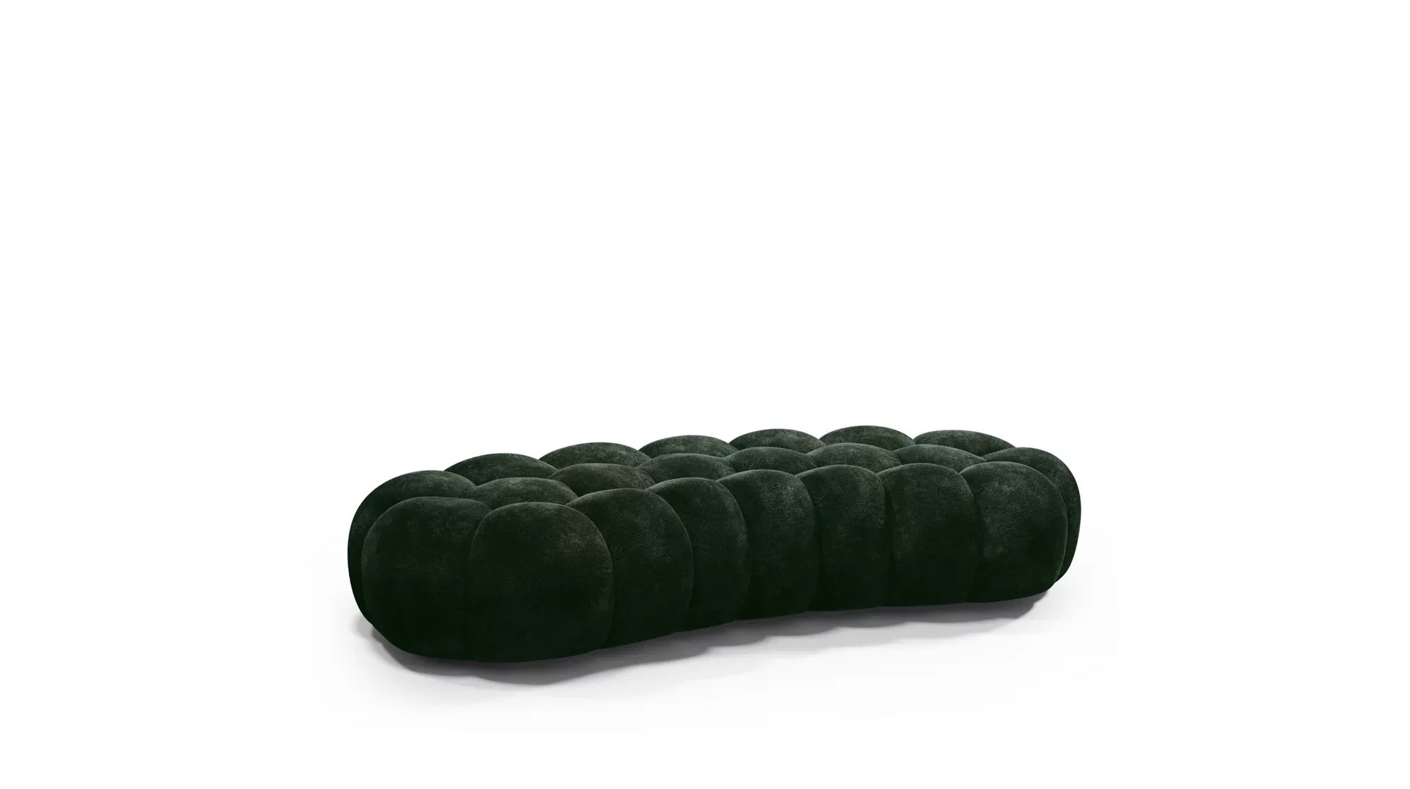 Cloud Large Curved Pouf (Smooth Knit)