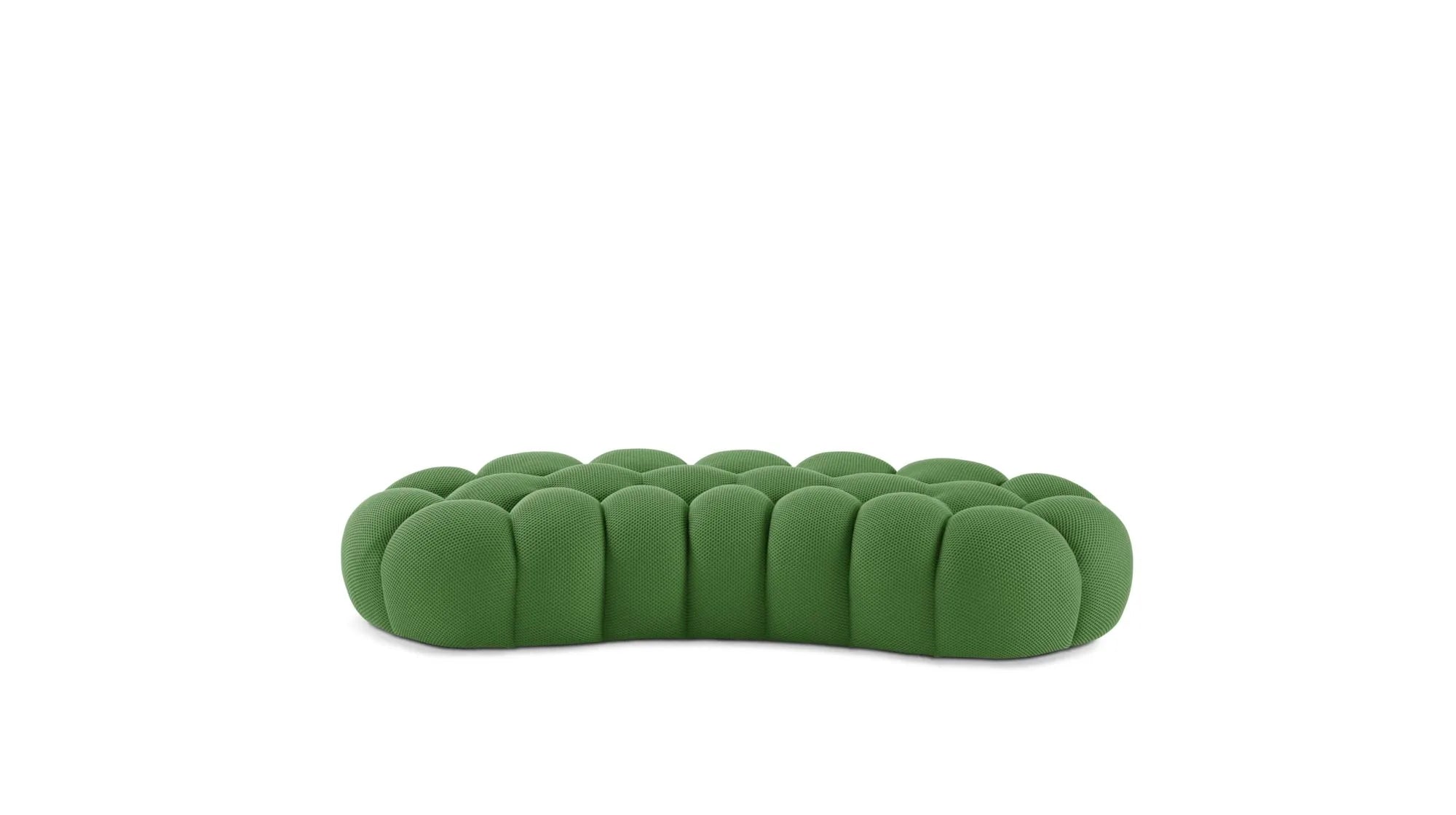 Cloud Large Curved Pouf (Textured Knit)