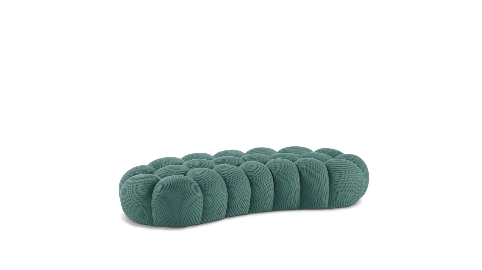 Cloud Large Curved Pouf (Textured Knit)