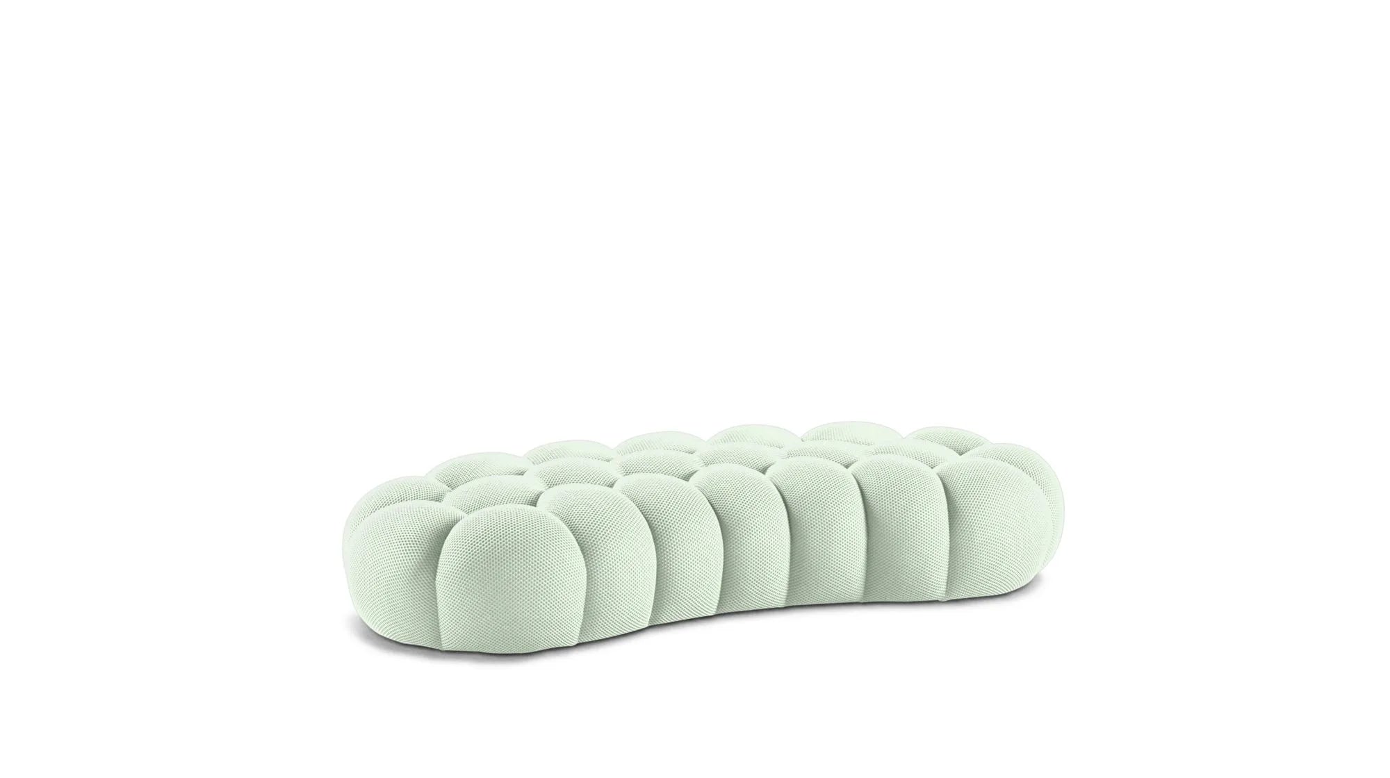 Cloud Large Curved Pouf (Textured Knit)