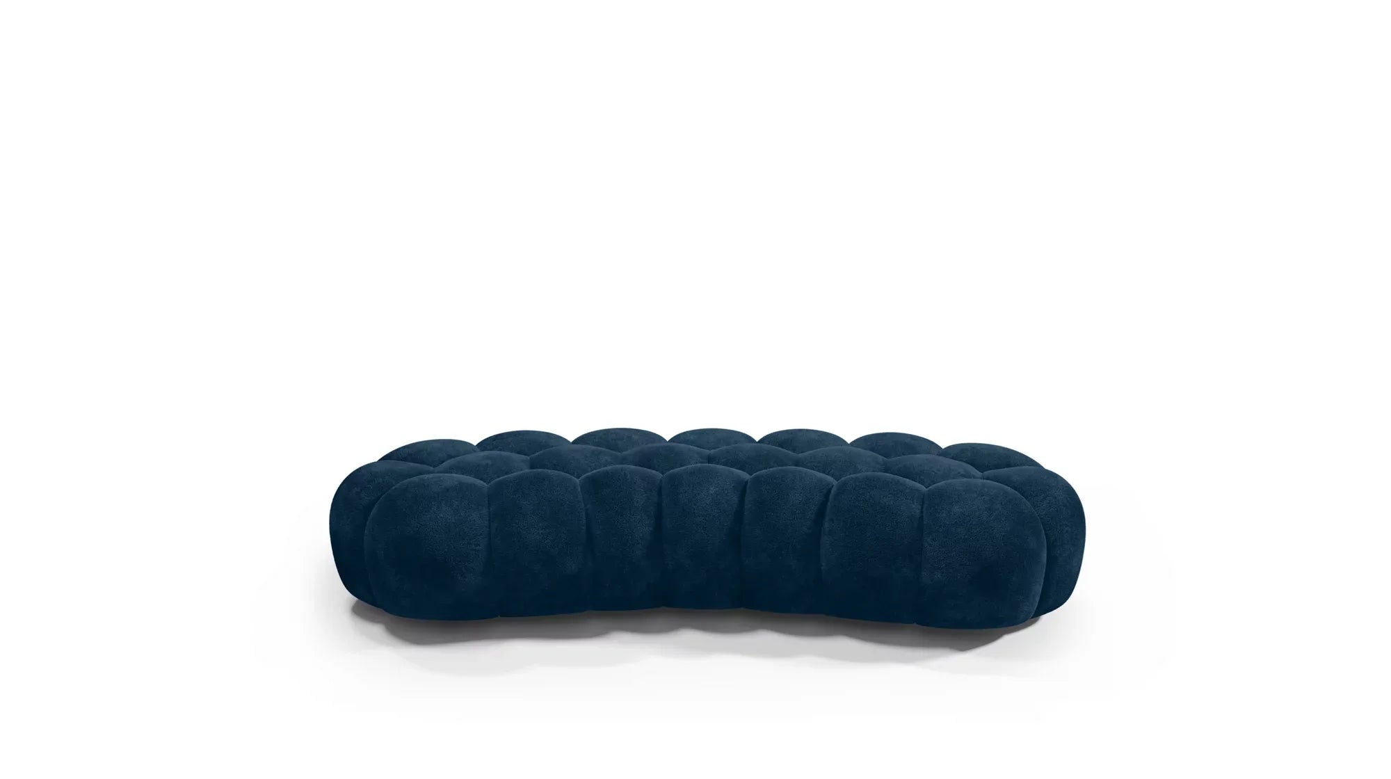 Cloud Large Curved Pouf (Smooth Knit)