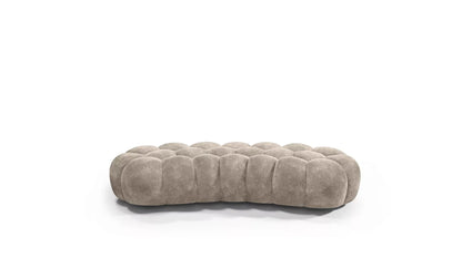 Cloud Large Curved Pouf (Smooth Knit)