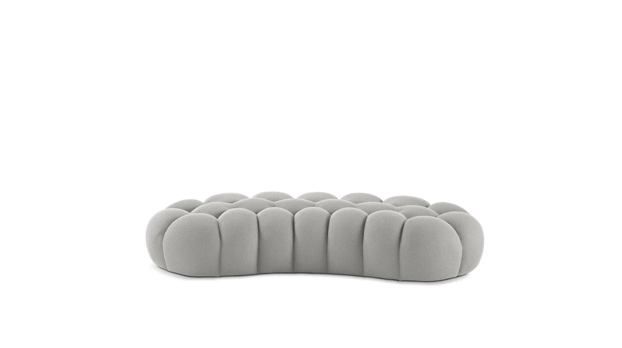 Cloud Large Curved Pouf (Textured Knit)