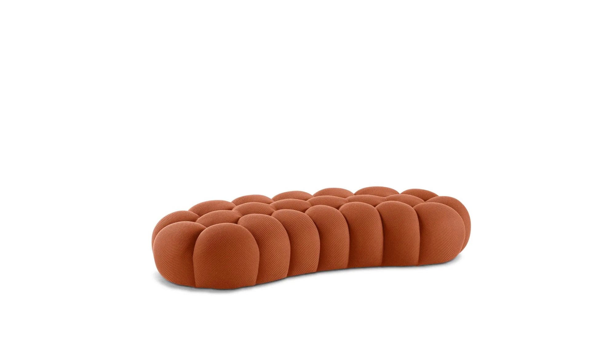 Cloud Large Curved Pouf (Textured Knit)