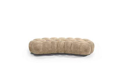 Cloud Large Curved Pouf (Smooth Knit)