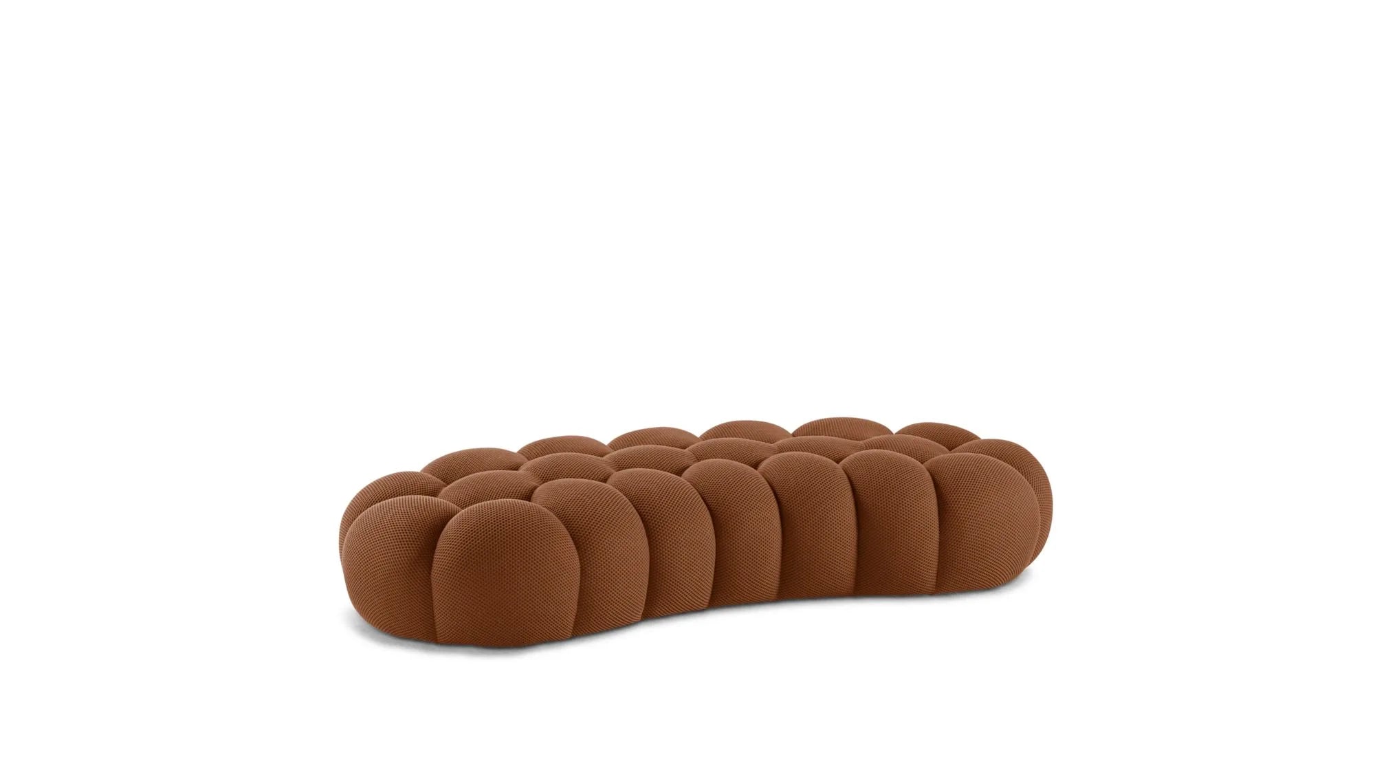 Cloud Large Curved Pouf (Textured Knit)