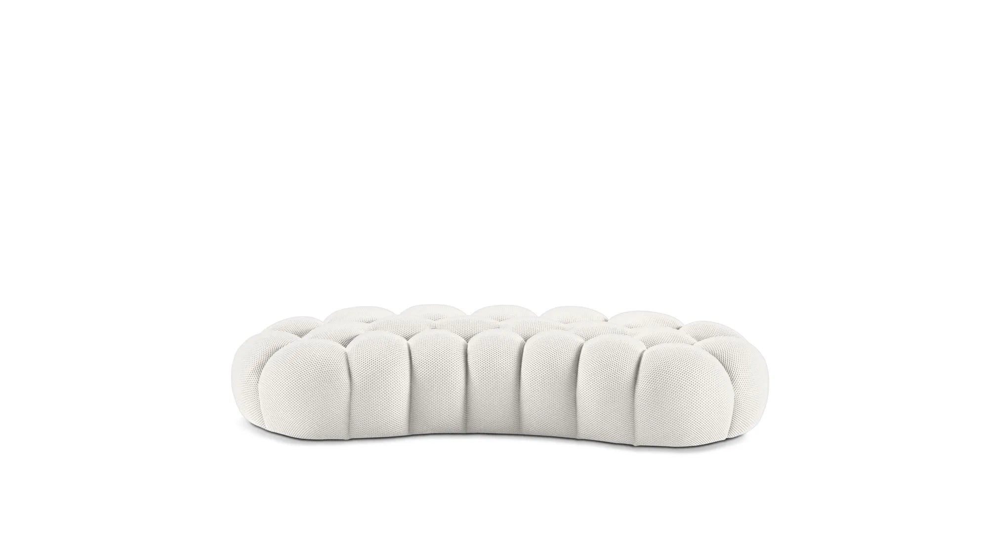 Cloud Large Curved Pouf (Textured Knit)