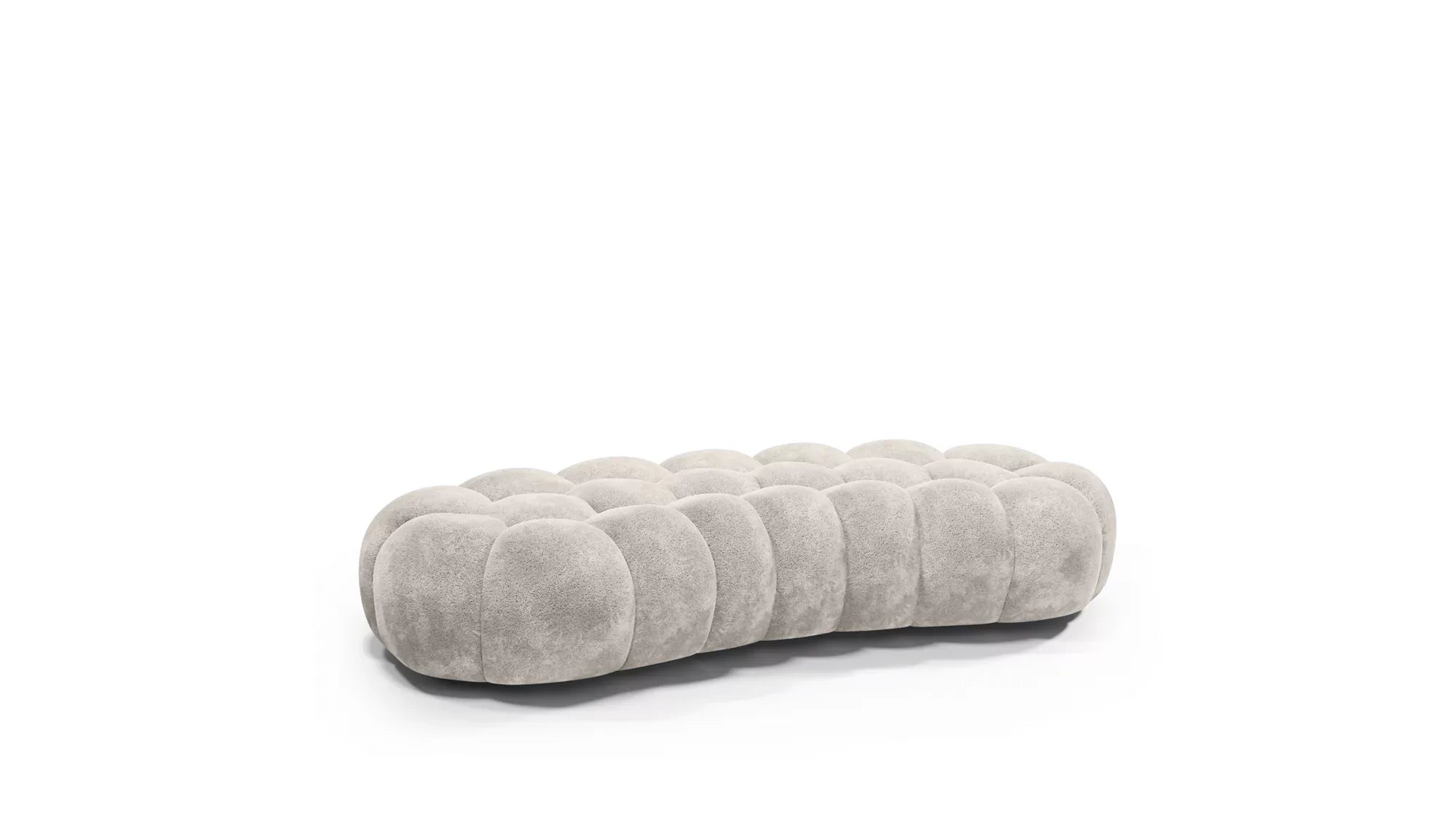 Cloud Large Curved Pouf (Smooth Knit)
