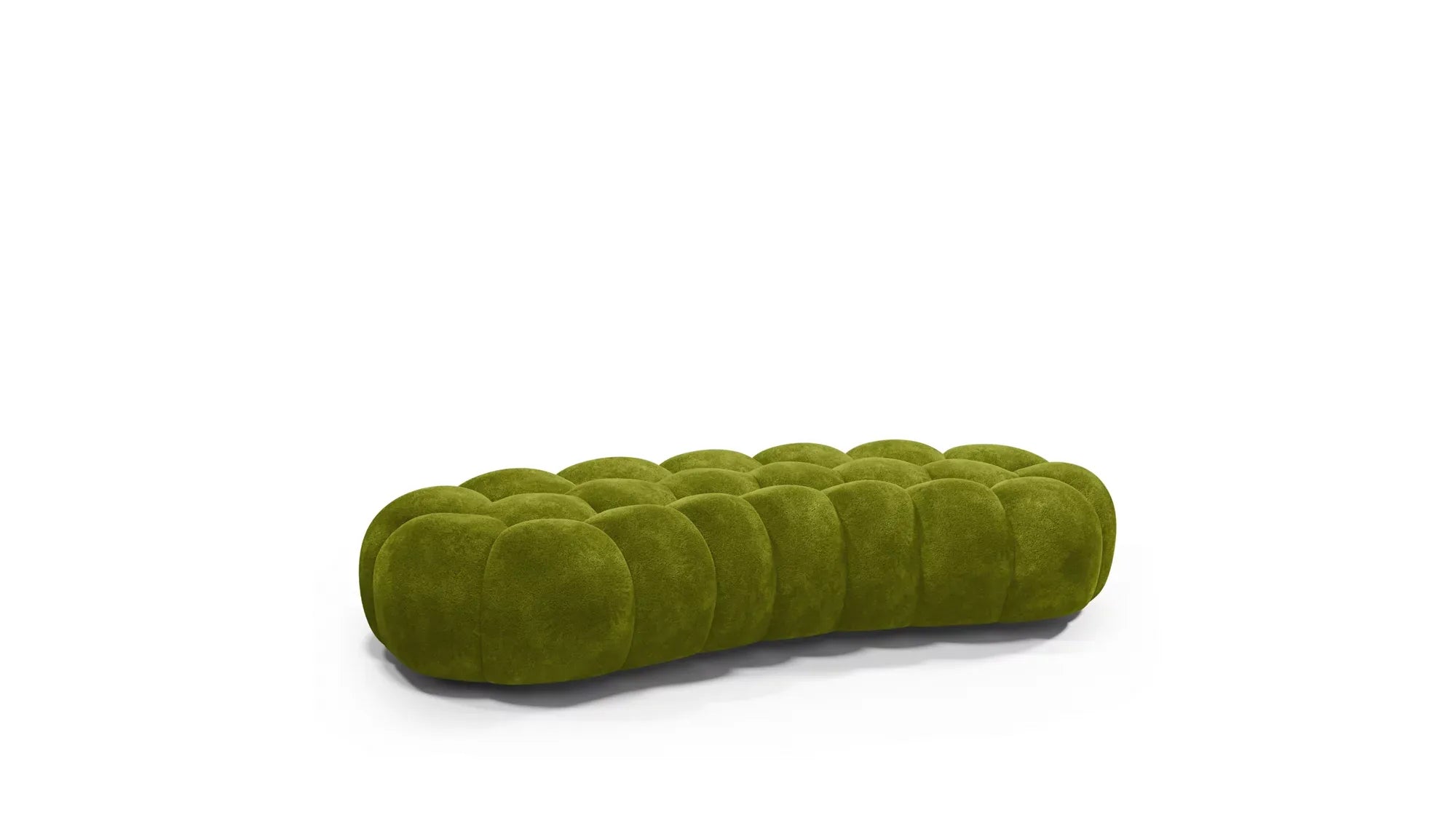 Cloud Large Curved Pouf (Smooth Knit)